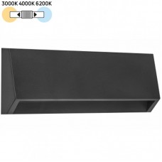 Φωτιστικό Επίτοιχο LED 4W 230V 320lm CCT Polycarbonate Γραφίτη IP65 3-97618